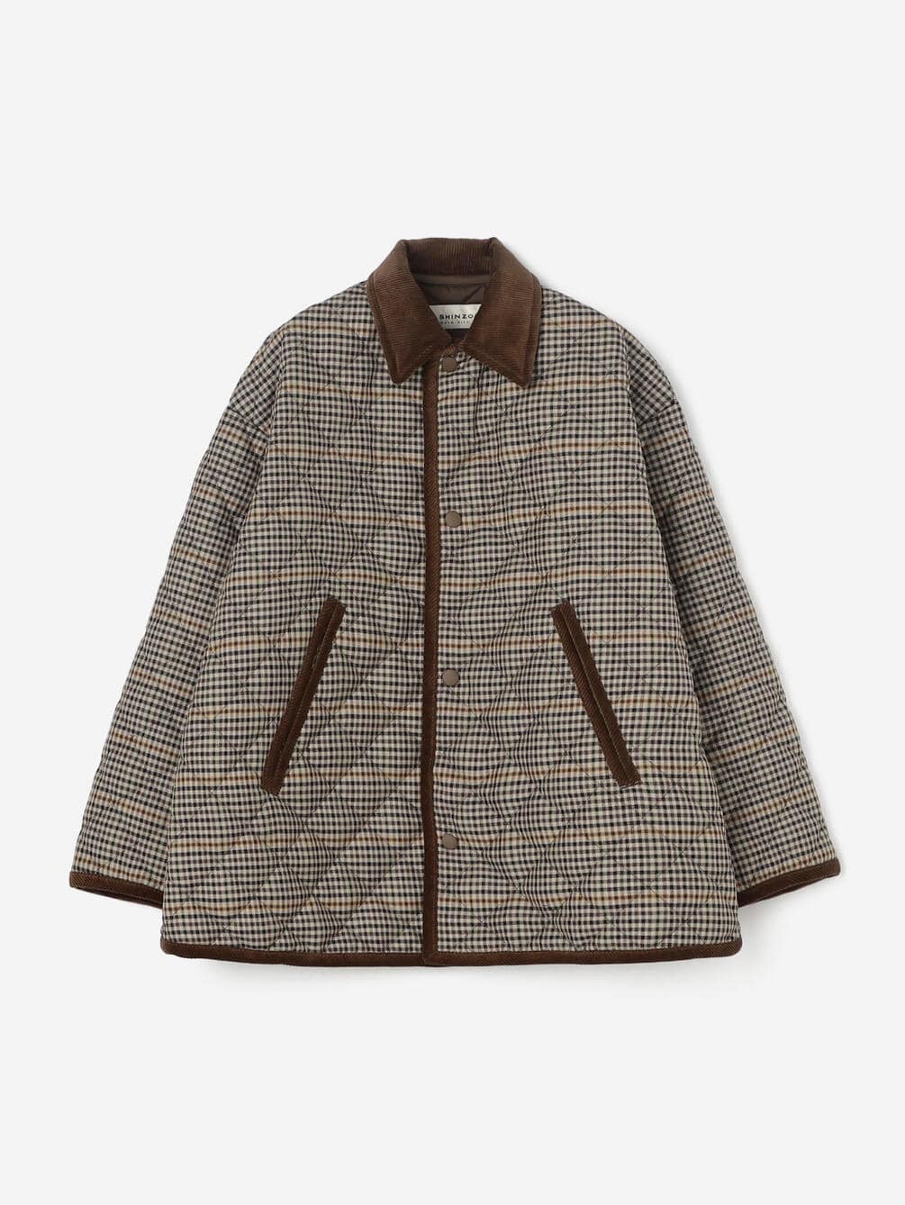 THE SHINZONE | 〈別注〉QUILTING SHORT COAT CHECK WOMEN