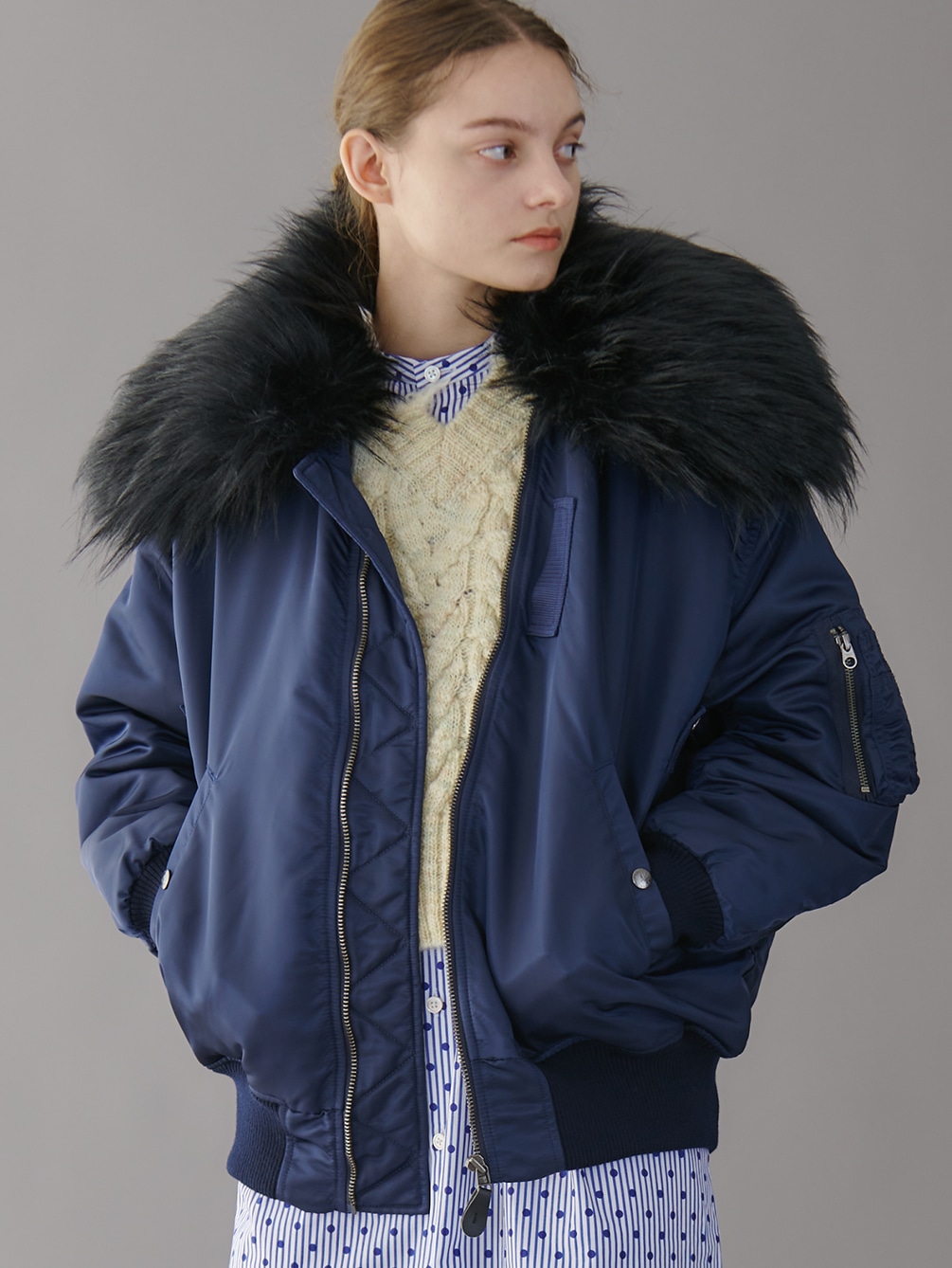 Rhodolirion ビッグカラージャケット B 15 Womn Rhodolirion ビッグカラージャケット B 15 Womn