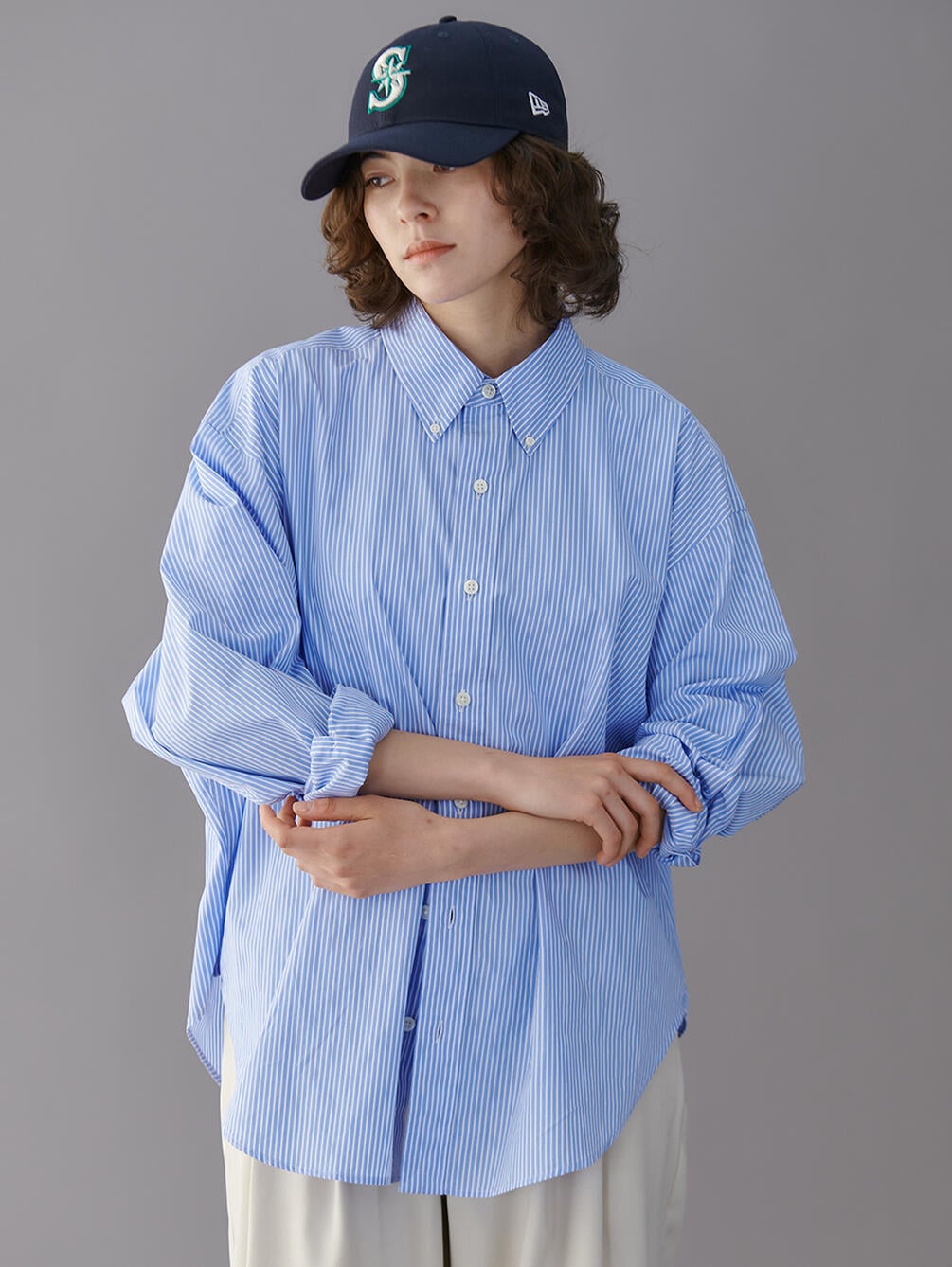 THE SHINZONE |〈別注〉STRIPE DADDY SHIRT WOMEN