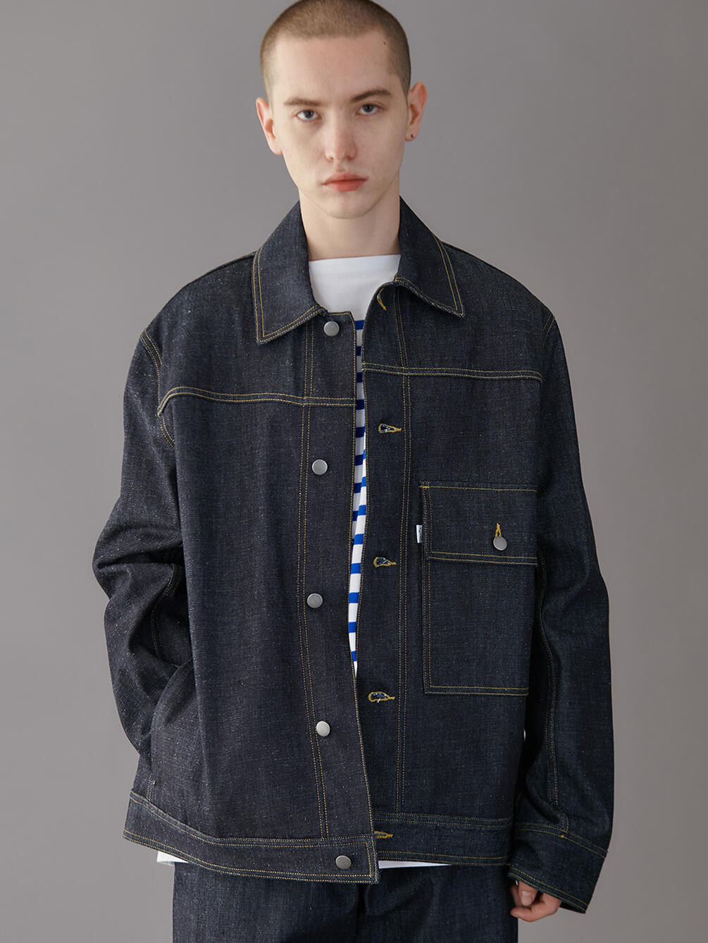 STUDIO NICHOLSON | デニムワイドパンツ MEN
