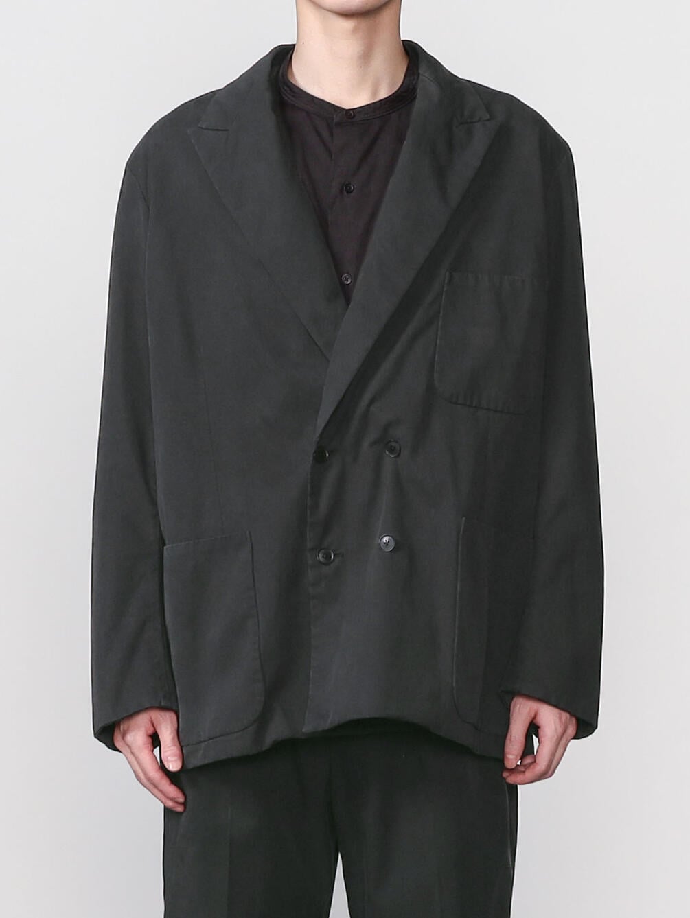 TECH DOUBLE-BREASTED JACKET FLANNEL MEN