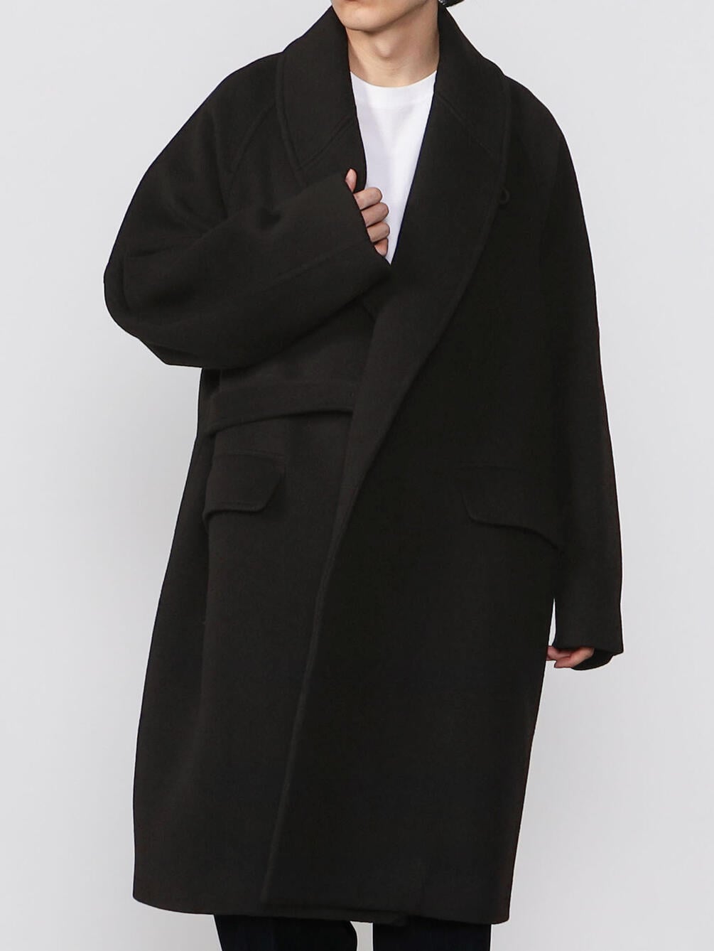 blurhms Wool Cashmere ショールカラーコート blurhms Wool Cashmere ショールカラーコート