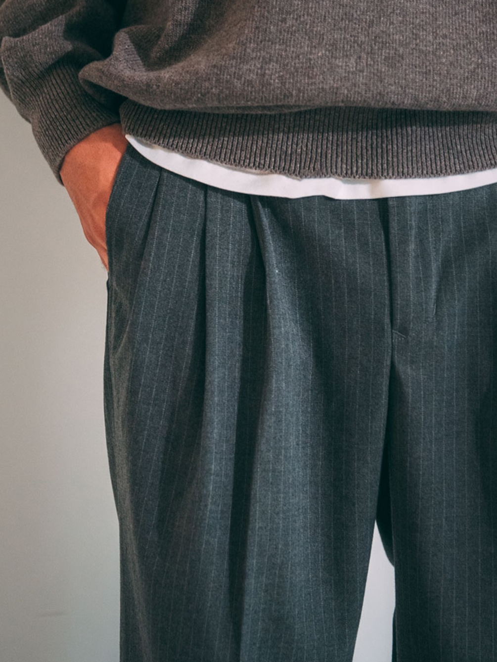 FARAH | 3タックワイドパンツ STRIPE MEN