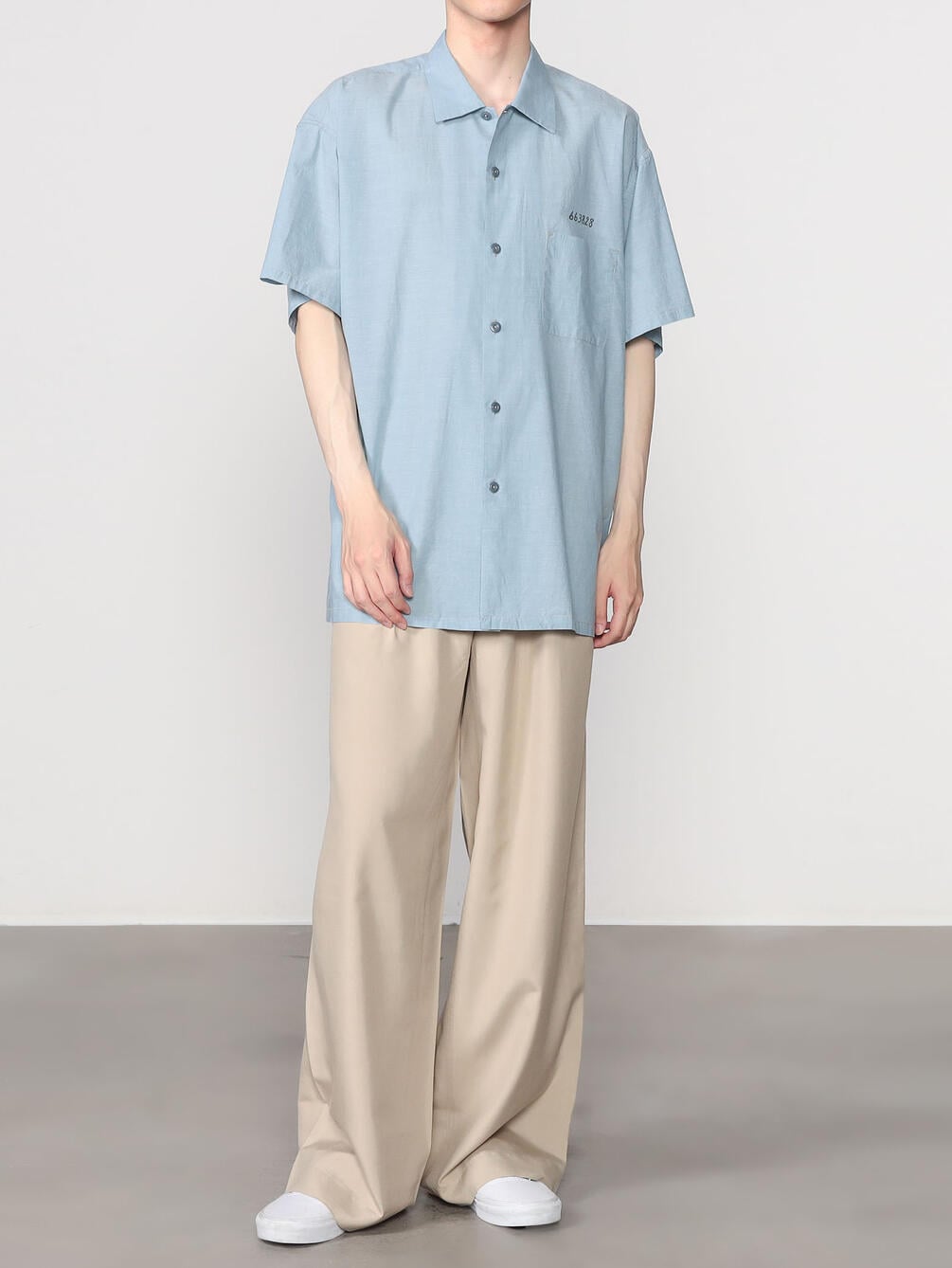 MODUCT | コットンシャンブレー 半袖シャツ MEN 