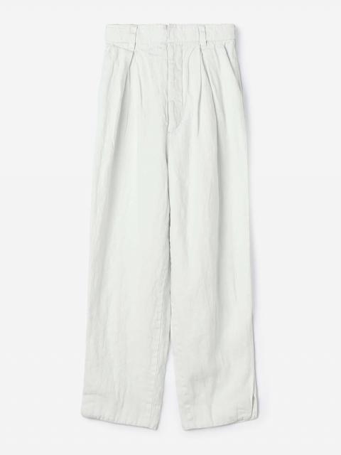 enrica | リネンデニム タックパンツ WOMEN