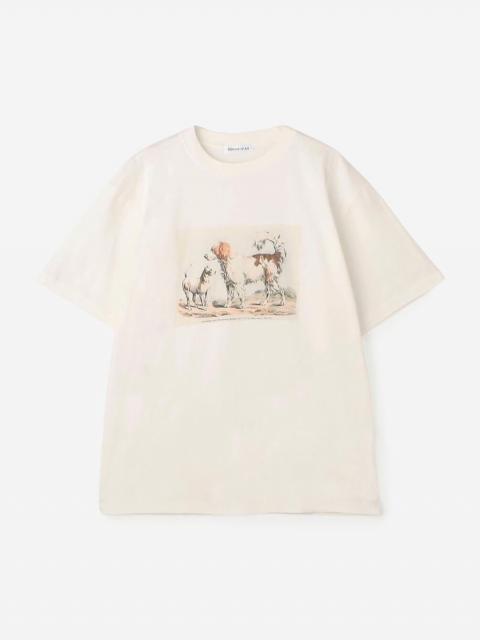 犬アートプリントシャツ Amazon | 足跡プリントデザイン 犬好きアート 動物 足跡 ペット