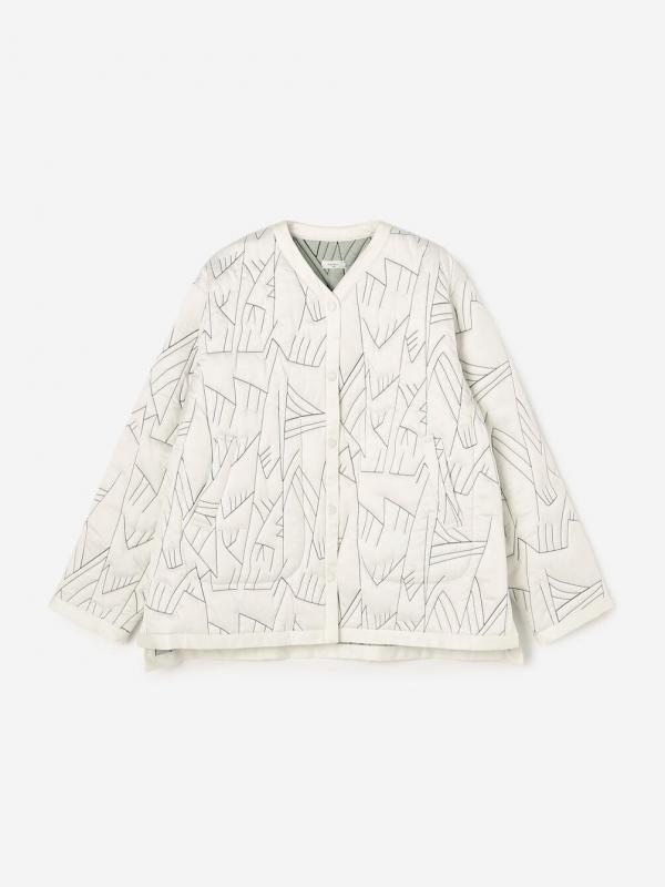 manipuri | リバーシブル キルティングジャケット ECRU WOMEN