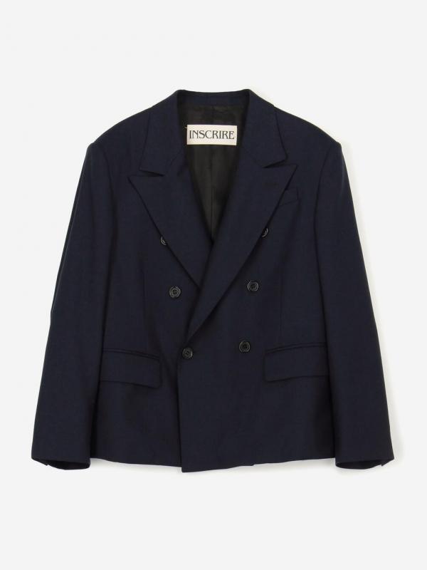 INSCRIRE | ウール タイトフィット ダブルジャケット WOMEN