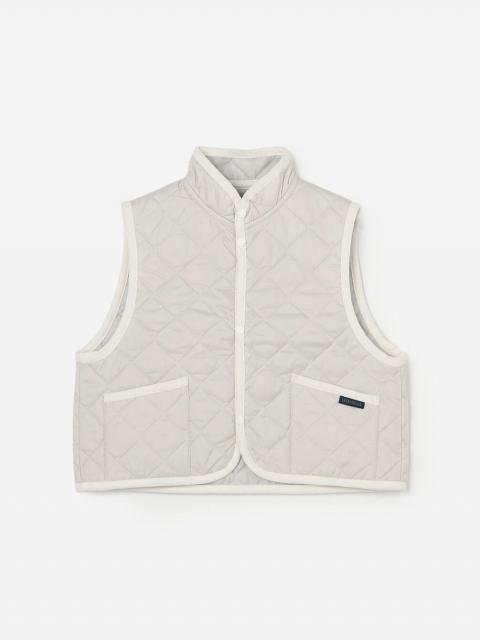 LAVENHAM | 〈別注〉 クロップド スタンドカラーキルティングベスト WOMEN