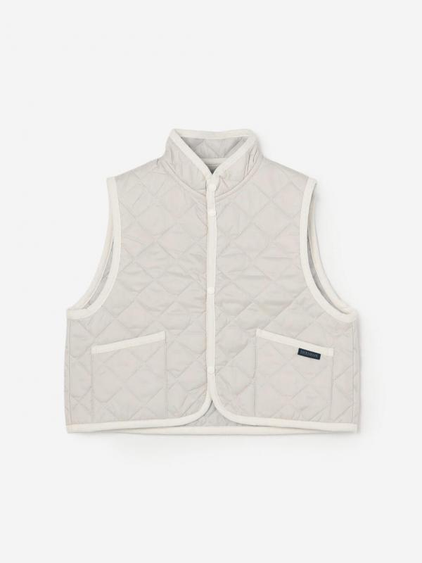 LAVENHAM | 〈別注〉 クロップド スタンドカラーキルティングベスト WOMEN