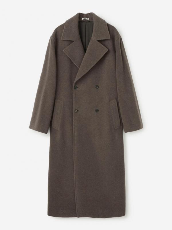 AURALEE | SUPER FINE WOOL MOSSER CHESTERFIELD COAT WOMEN