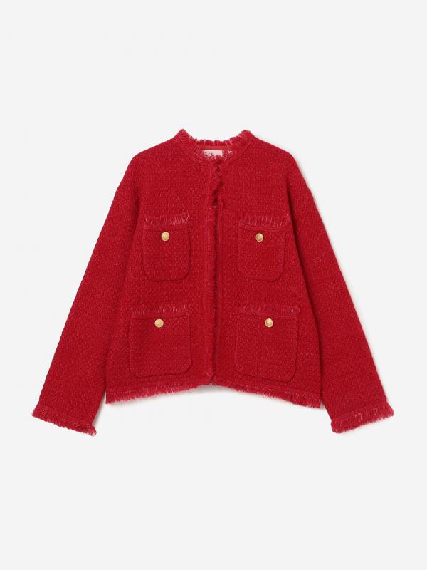 ADAWAS | 〈別注〉ツイードニット ジャケット WOMEN