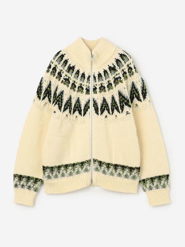 COOHEM | 〈別注〉ノルディック ニットブルゾン WOMEN