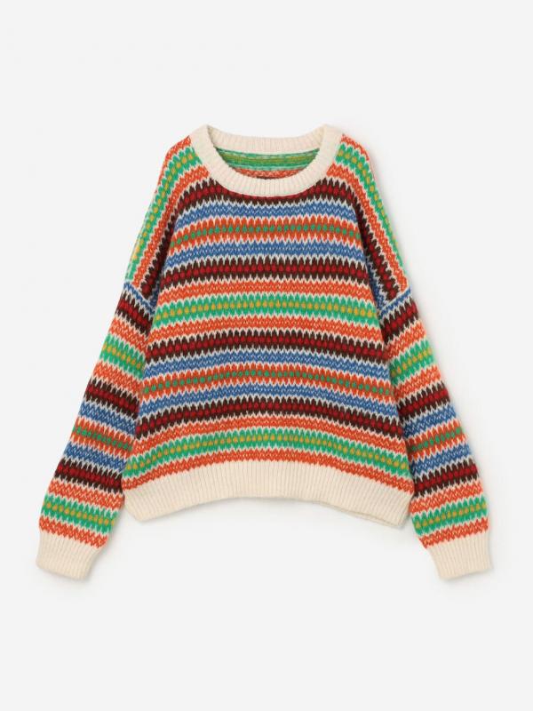 monitaly |フェアアイル ニットプルオーバー WOMEN