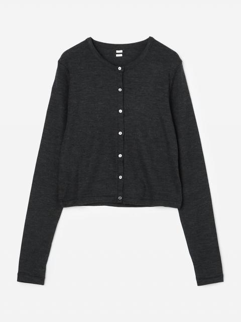 blurhms | ウールリブ 長袖カーディガン WOMEN