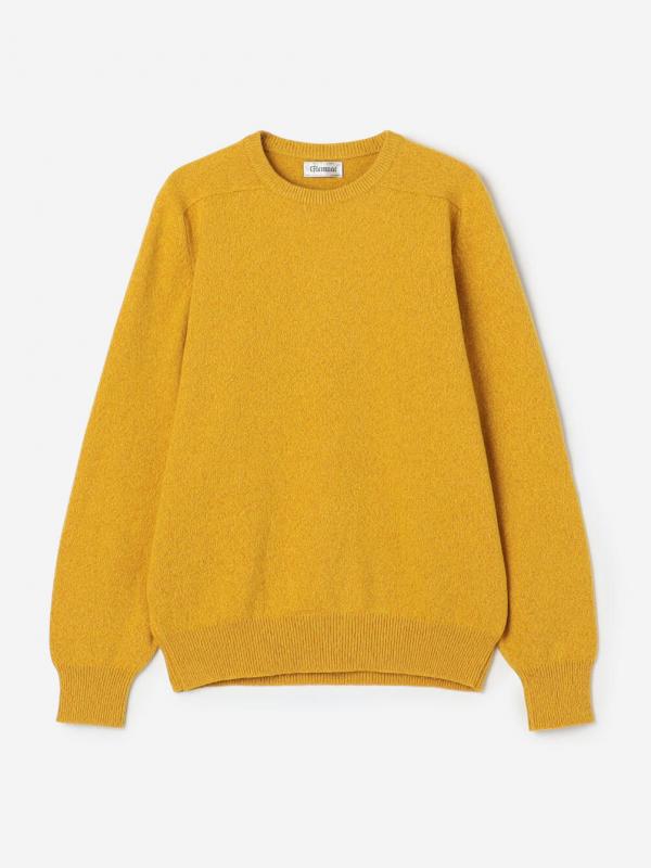 Glenmac | ジーロンラム クルーネックサドルニット WOMEN