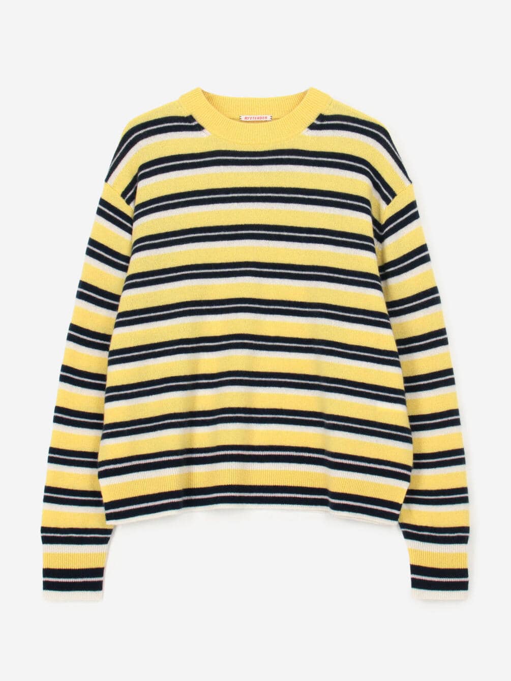 RYE TENDER | 〈別注〉マルチボーダー 長袖 クルーネックニット WOMEN