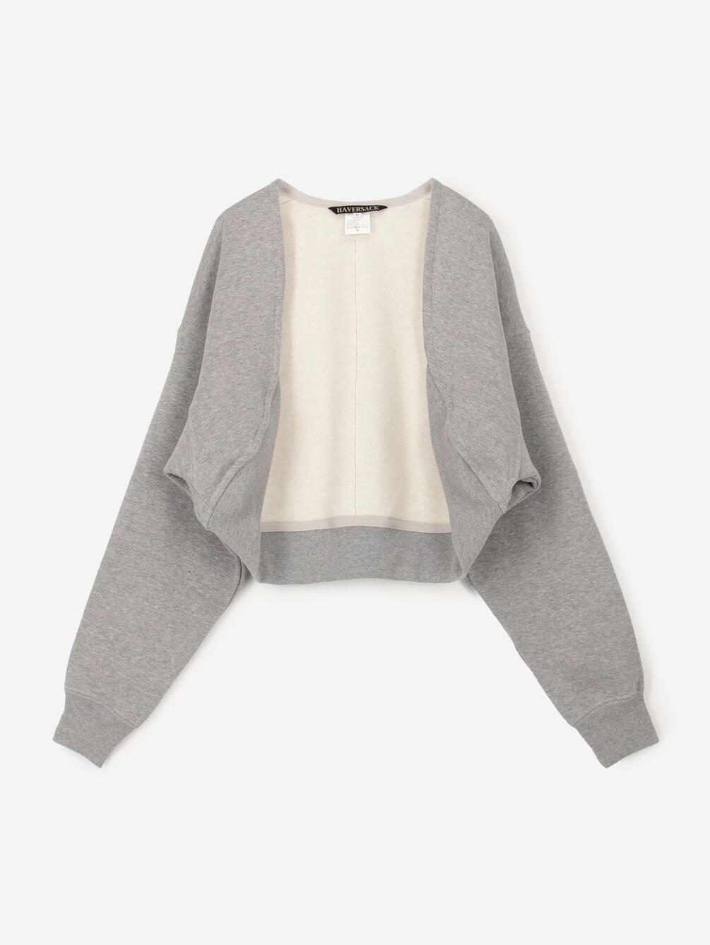 HAVERSACK |〈別注〉スウェット ボレロカーディガン WOMEN