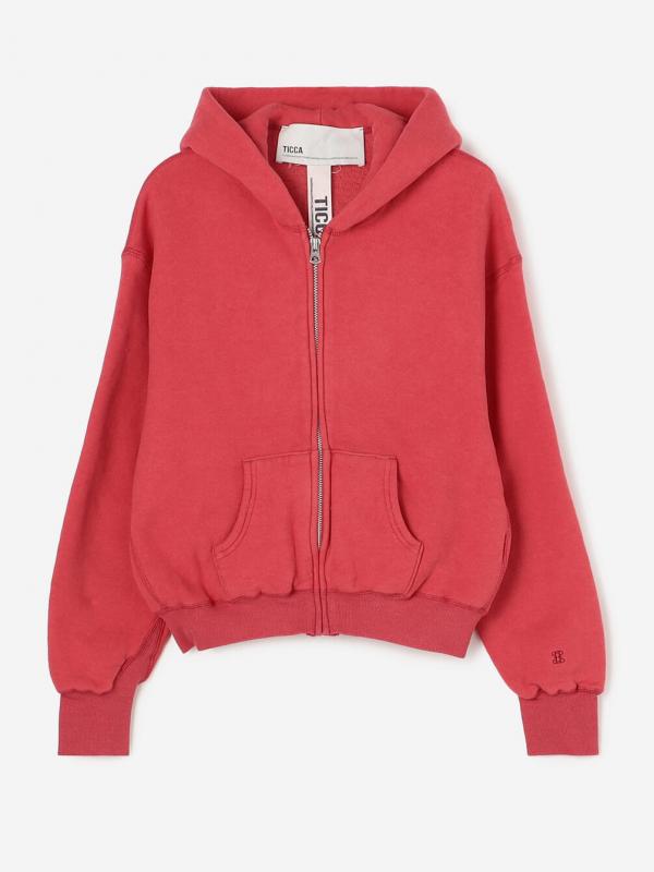 TICCA | 〈別注〉 ダウニーウラケ ジップパーカー WOMEN