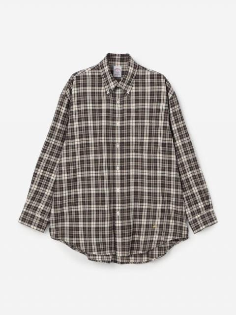 Brooks Brothers |〈別注〉コットンフランネル ポロカラーボタンダウンシャツ BEIGE WOMEN