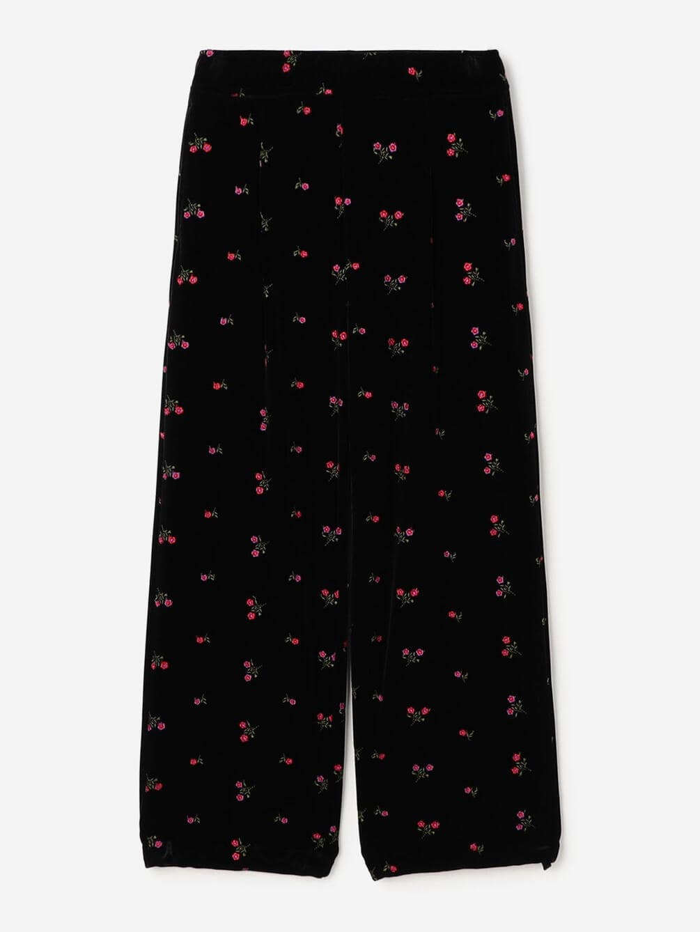 TICCA | 〈別注〉 フラワーエンブロイダリー ベロアパンツ WOMEN