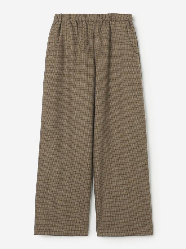 MORRIS & SONS | ガンクラブチェック ワイドイージーパンツ WOMEN