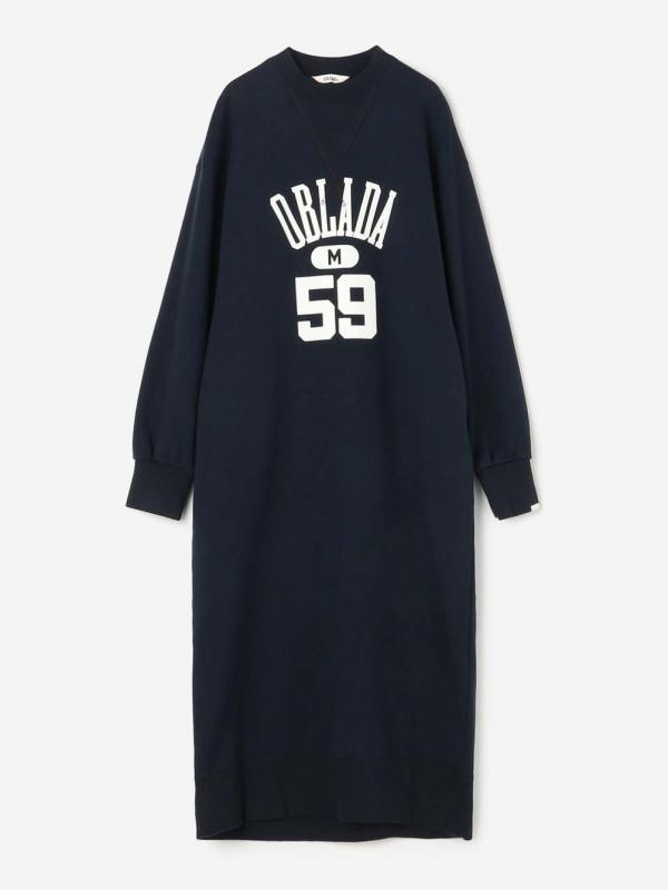 Oblada | 〈別注〉 COLLEGE SWEAT DRESS WOMEN