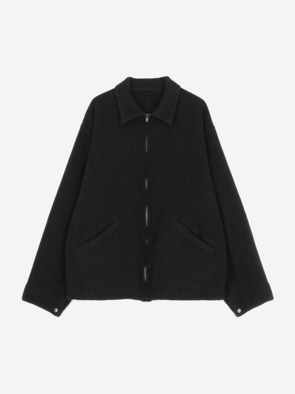 COMOLI | 縮絨ウール ジップショートジャケット MEN