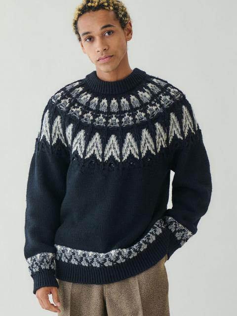 COOHEM | ノルディック ニットプルオーバー MEN