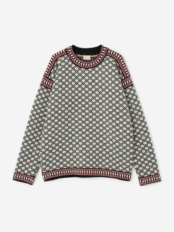 Longa Liis | ヴィンテージ フォークセーター BLACK MEN