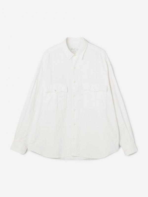 PORTER CLASSIC | オーガニックコーデュロイ ロールアップシャツ MEN