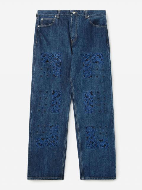 NOMARHYTHM TEXTILE | バンダナ刺繍 デニムパンツ MEN