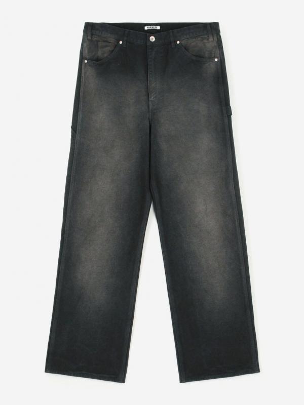 AURALEE | PRODUCT DYED ORGANIC COTTON DUCK PAINTER PANTS MEN
