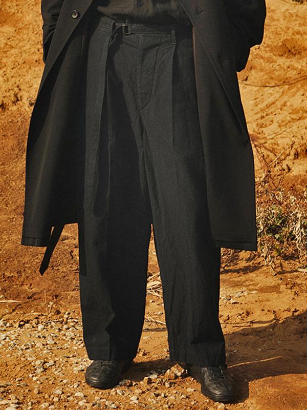 ストレッチ抜群　カジュアルパンツ46 黒 コットンライク ハイストレッチパンツ／BLACK – TMT OFFICIAL