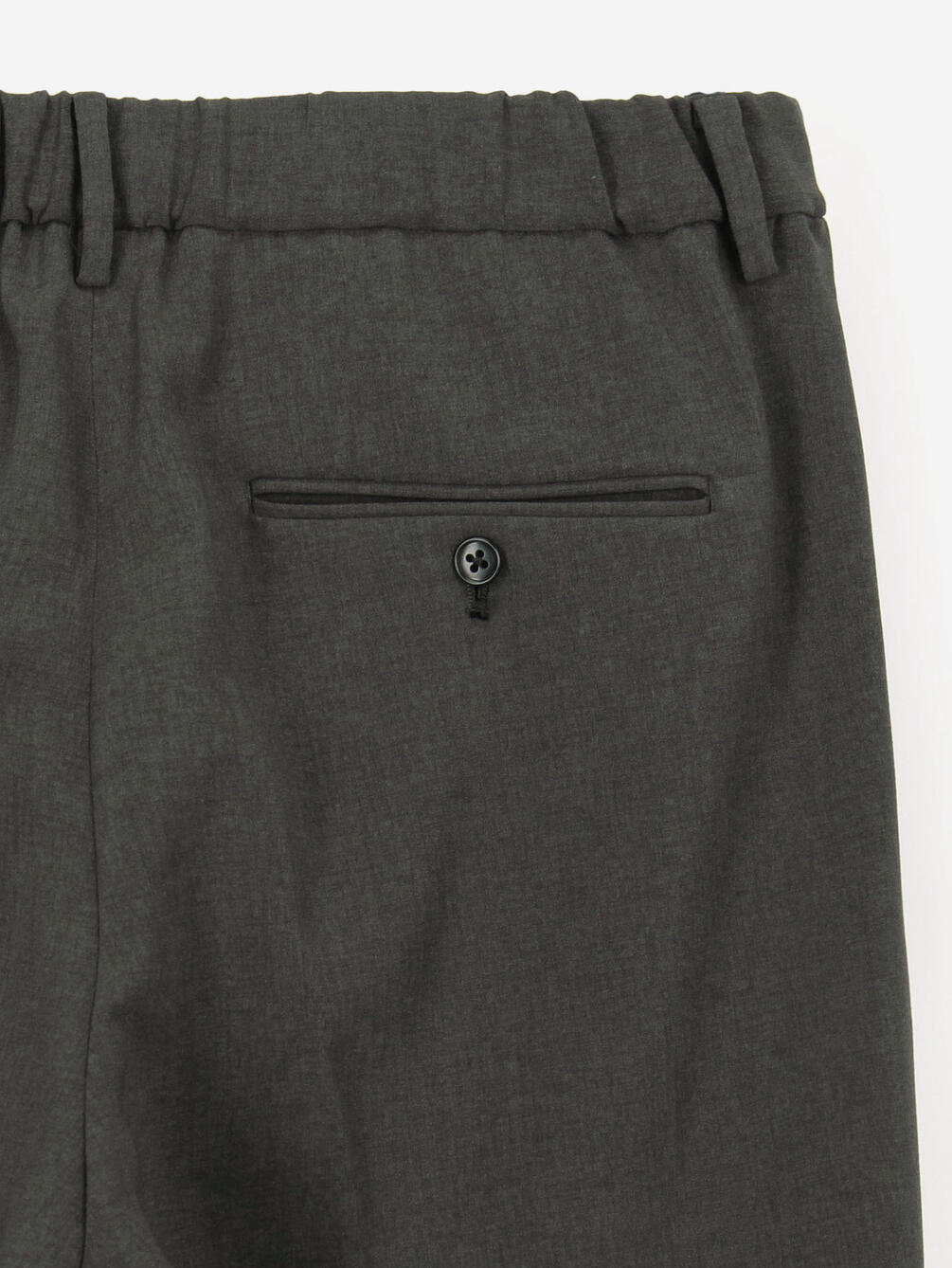 Bshop MORRIS & SONS ダークグレー スラックス Bshop｜MORRIS & SONS | 2タック ワイドスラックス MEN