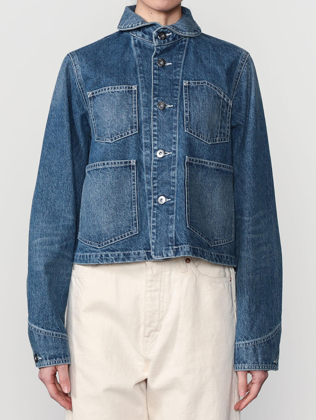 RhodolirioN | デニム ショートカバーオール WOMEN