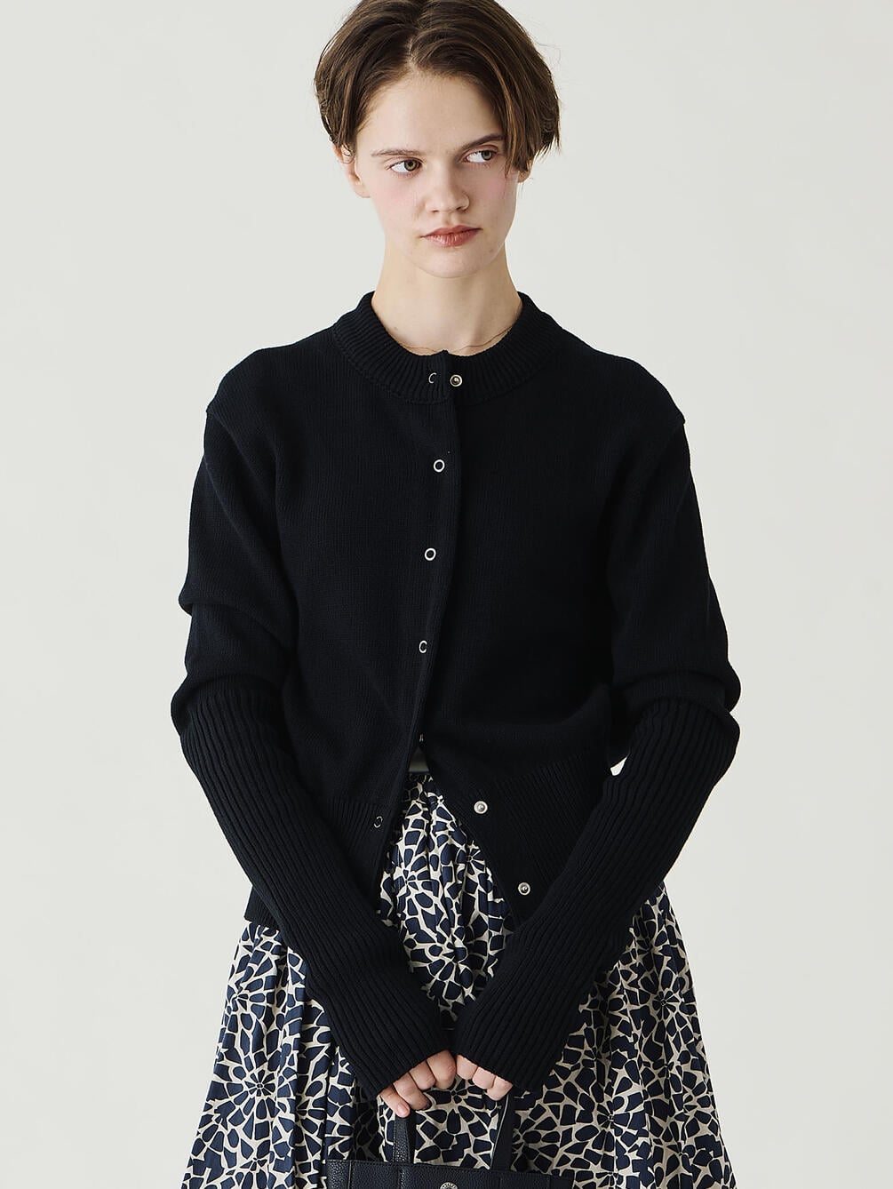 THE SHINZONE | COTTON LONG RIB CARDIGAN WOMEN