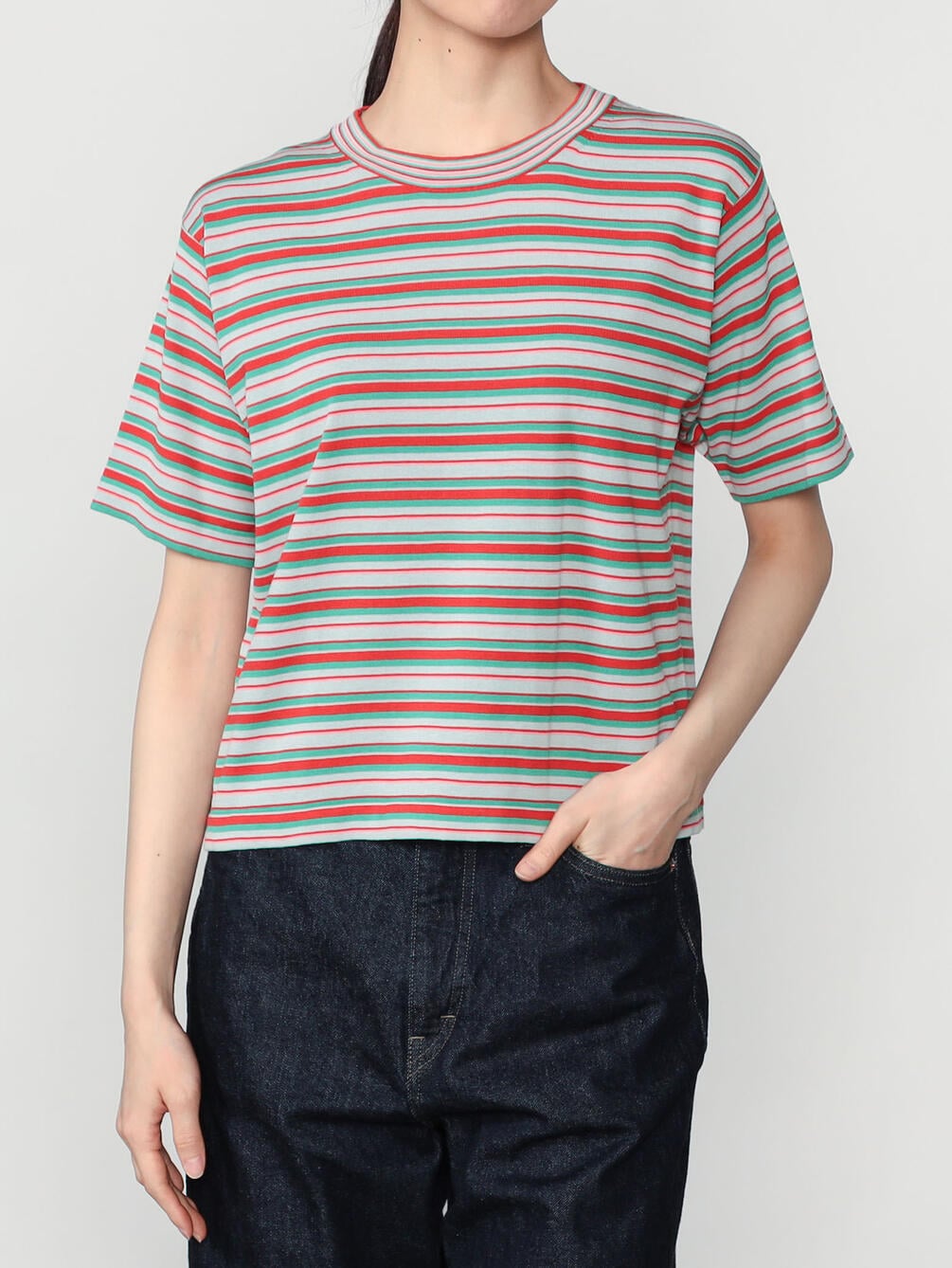 RYE TENDER | 〈別注〉半袖クルーネックニット WOMEN