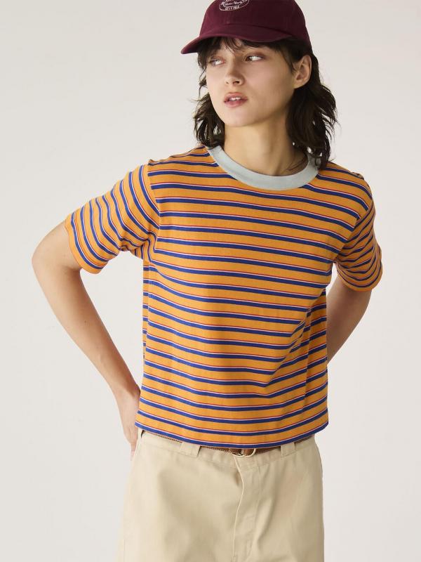 RYE TENDER | 〈別注〉半袖クルーネックニット WOMEN