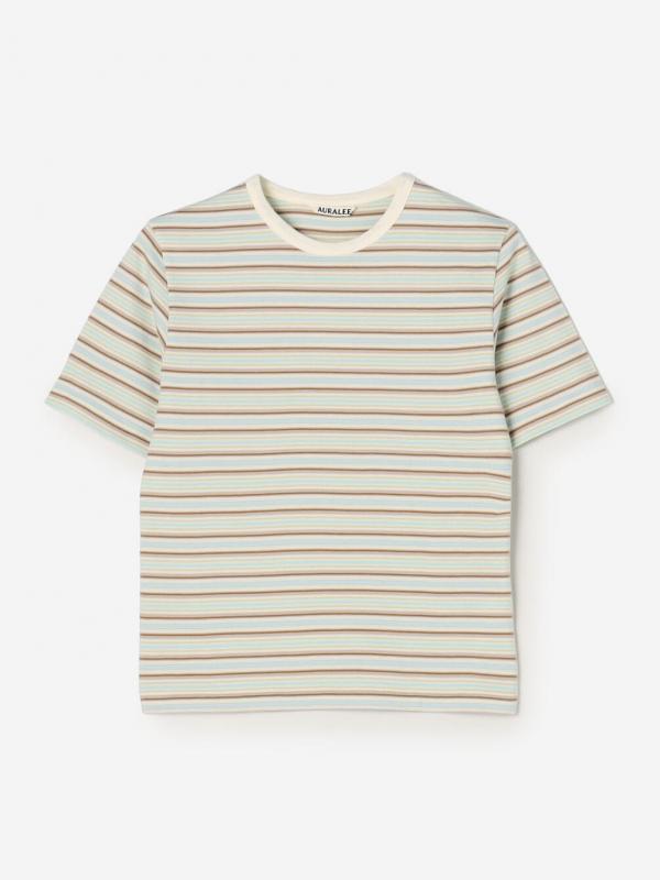 AURALEE | GRADIENT STRIPE JERSEY TEE WOMEN