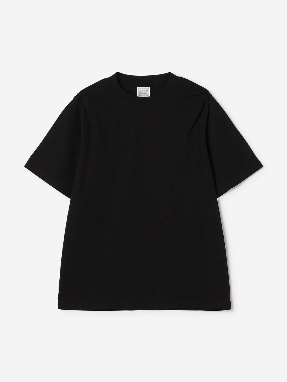 GOOD PEOPLE GOOD STITCHING GOOD PRODUCT | クルーネック プレートショルダーTシャツ WOMEN