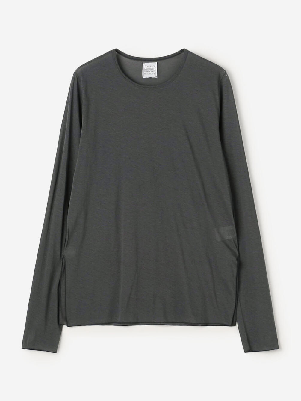 GOOD PEOPLE GOOD STITCHING GOOD PRODUCT | サイドスリット クルーネックロングスリーブTシャツ WOMEN