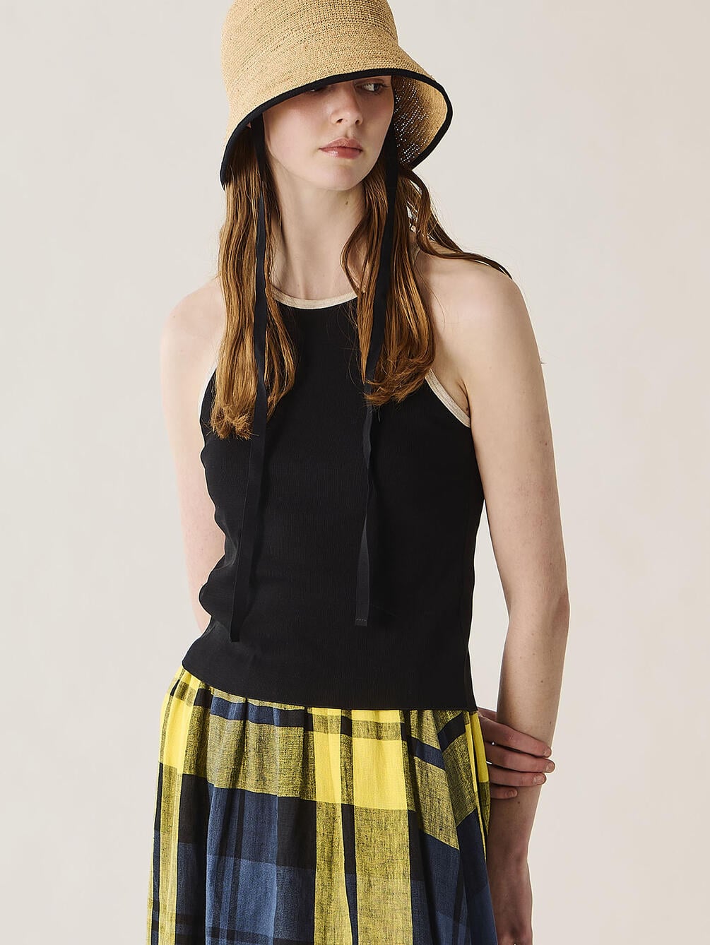 GOOD PEOPLE GOOD STITCHING GOOD PRODUCT | バイカラートリム キャミソール WOMEN