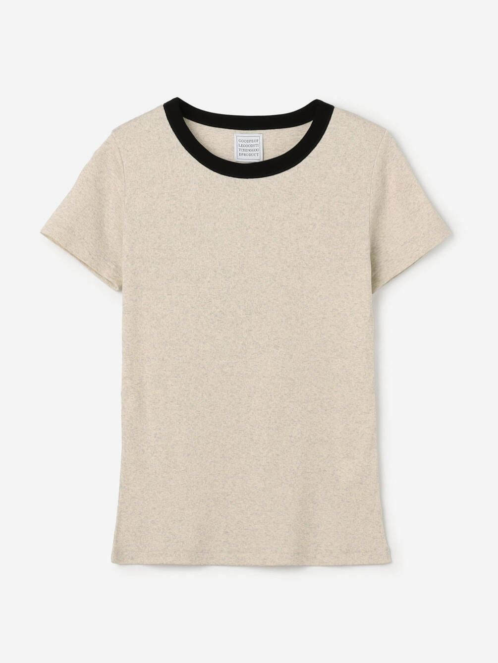 GOOD PEOPLE GOOD STITCHING GOOD PRODUCT | バイカラートリム 半袖Tシャツ WOMEN