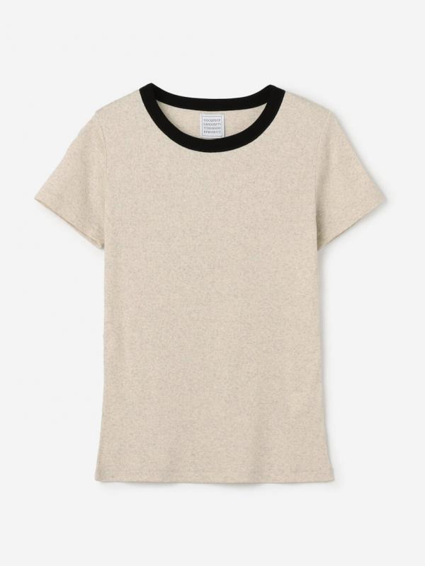 GOOD PEOPLE GOOD STITCHING GOOD PRODUCT | バイカラートリム 半袖Tシャツ WOMEN