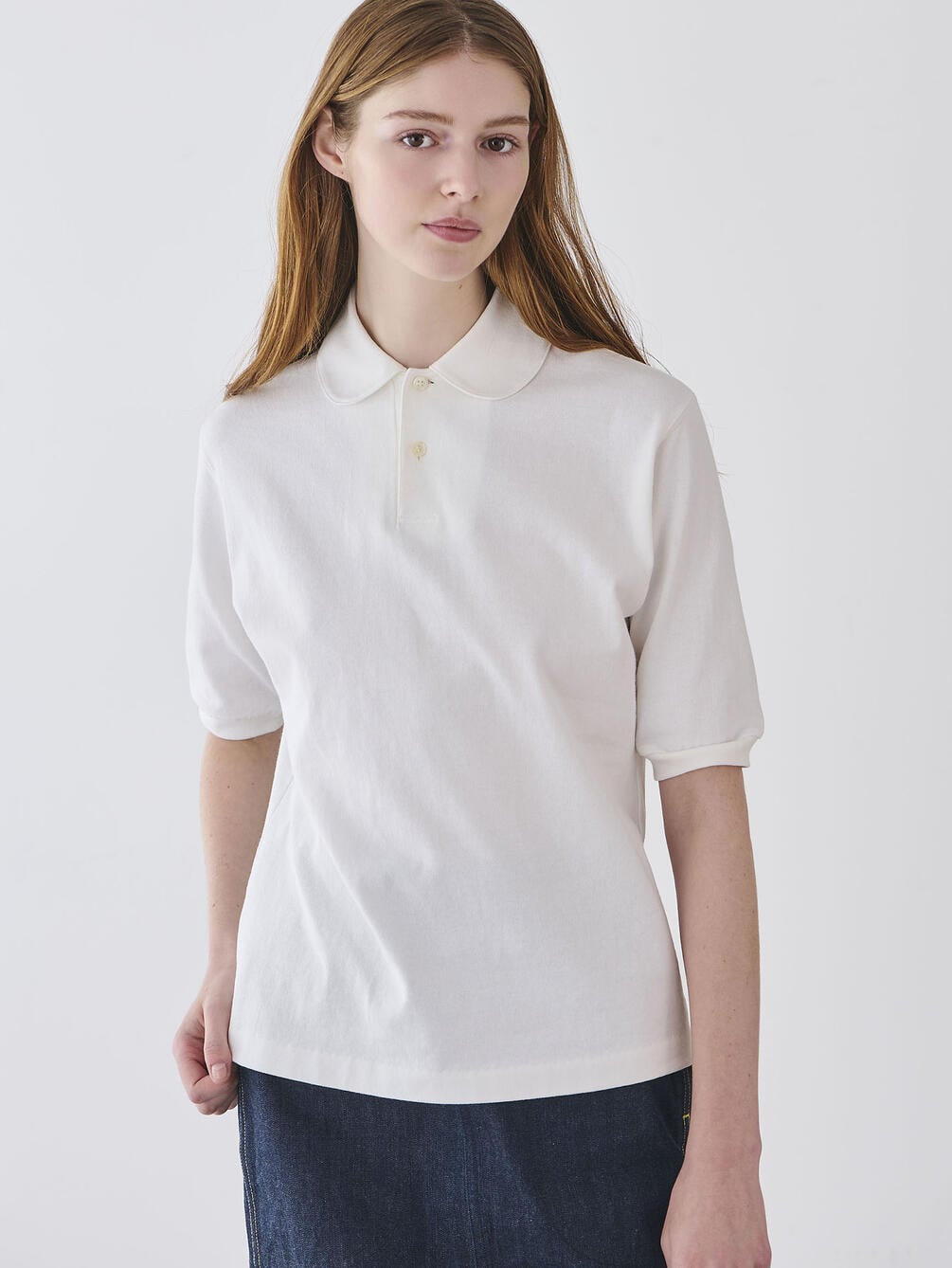 ANATOMICA | ラウンドカラー ポロシャツ WOMEN