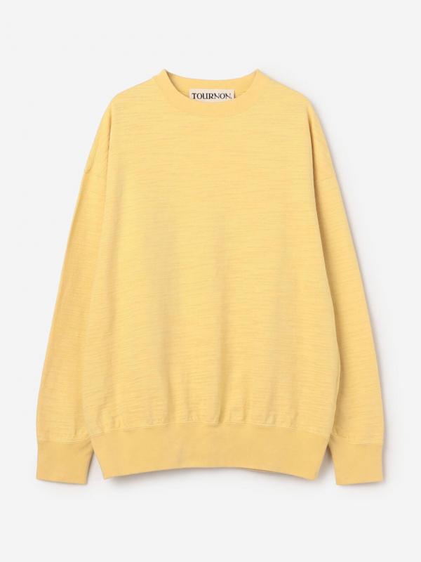 TOURNON. | コットンスラブ クルーネックスウェット WOMEN