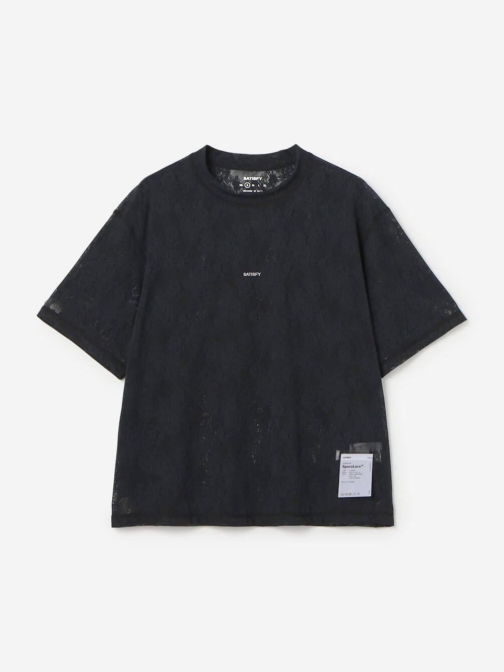 SATISFY | スペースレース Tシャツ BLACK WOMEN