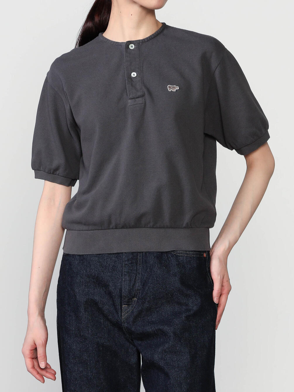 SCYE BASICS | 〈別注〉コットンピケ ヘンリーネックTシャツ WOMEN