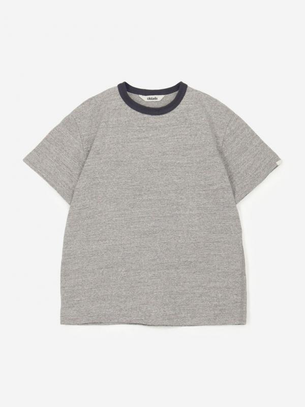 Oblada |〈別注〉RINGER TEE GREY WOMEN